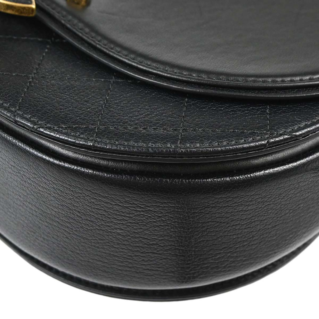 Chanel Black Calfskin Coco Curve 2way Shoulder Handbag