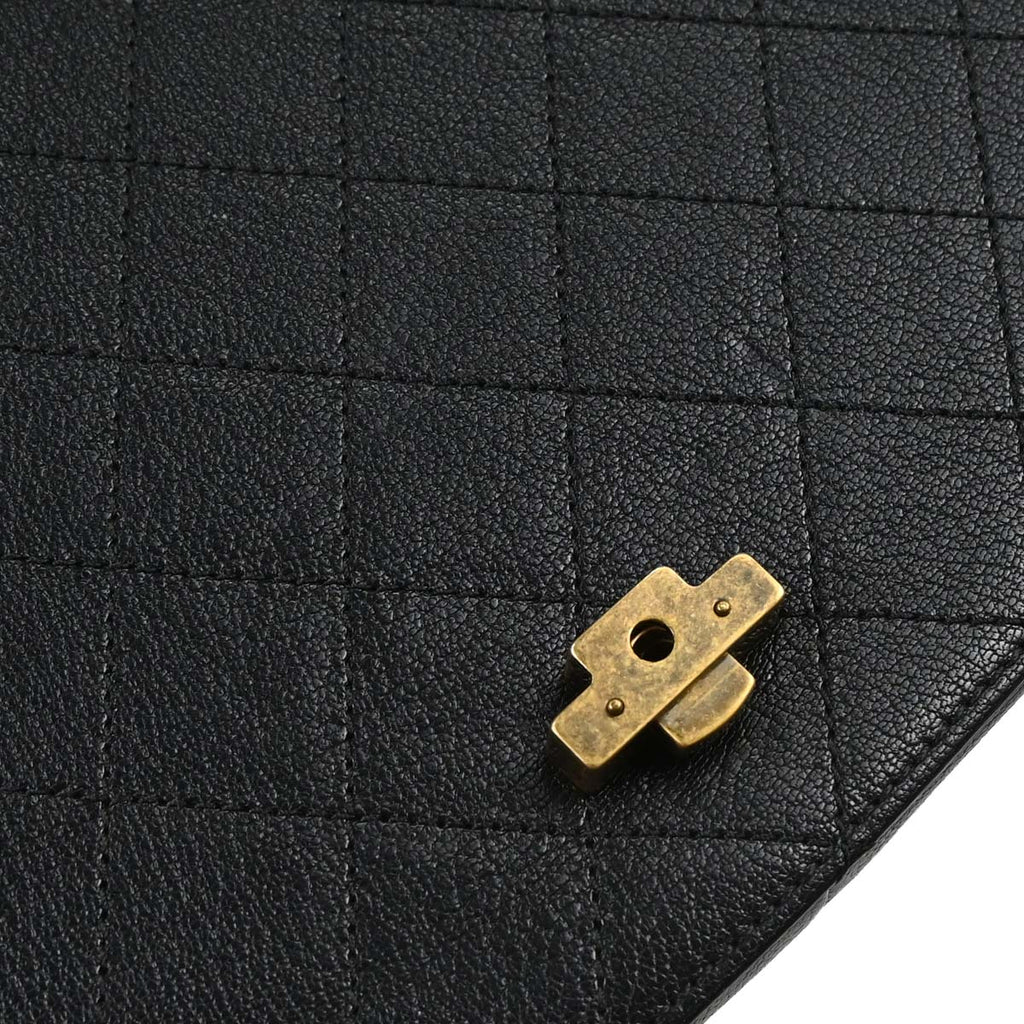Chanel Black Calfskin Coco Curve 2way Shoulder Handbag
