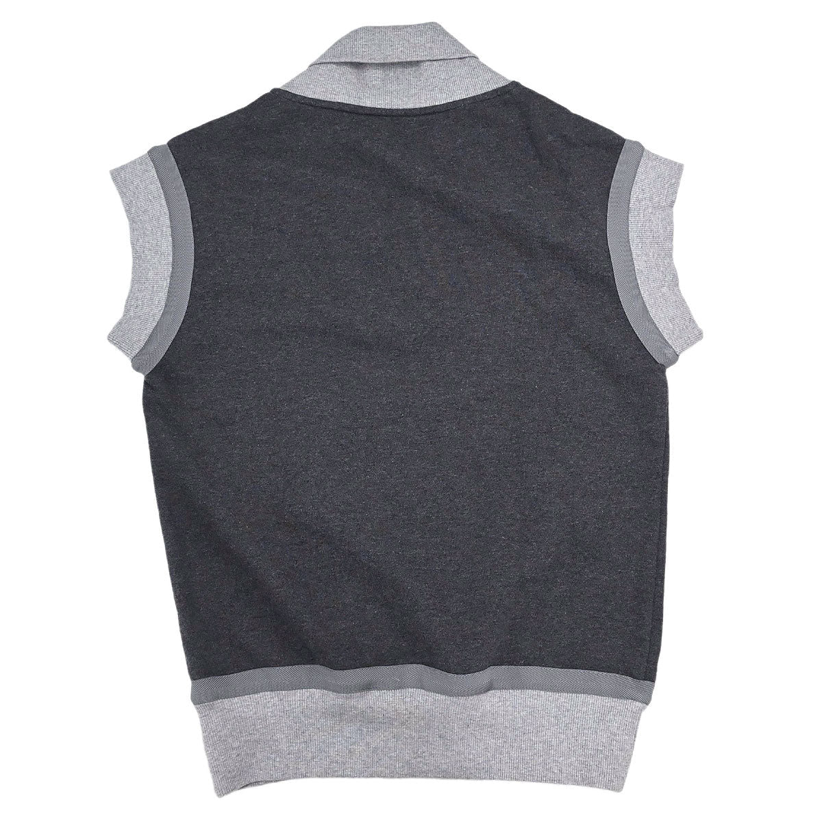 Chanel 2010 Short Sleeve Sweater Top Gray #36