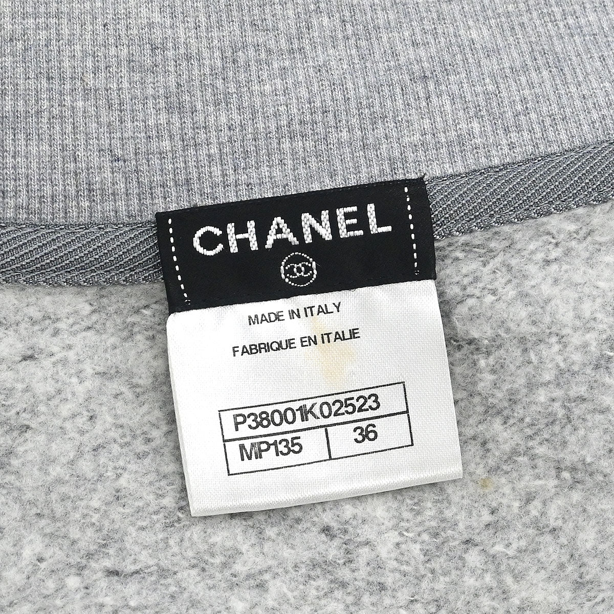 Chanel 2010 Short Sleeve Sweater Top Gray #36