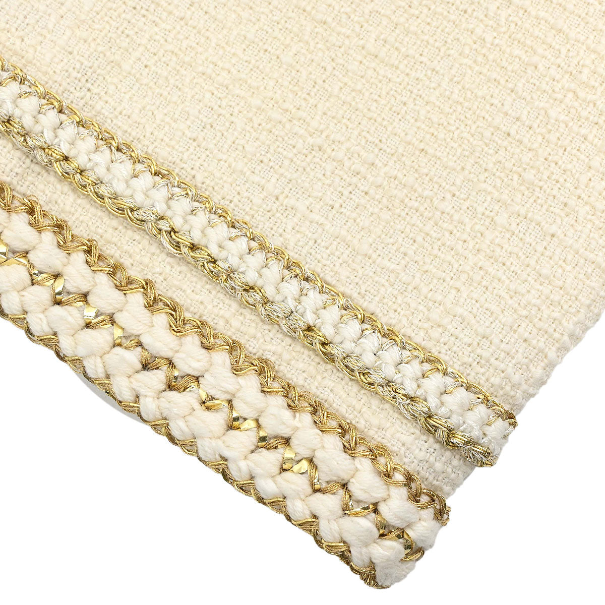 Chanel 2017 Tweed Skirt Ivory #38