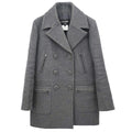 Chanel 2017 Double Breasted Jacket Gray #38