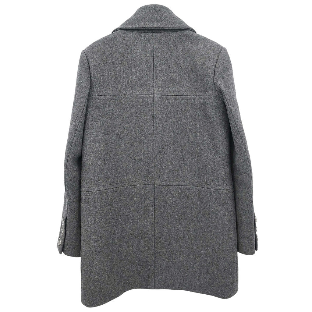 Chanel 2017 Double Breasted Jacket Gray #38