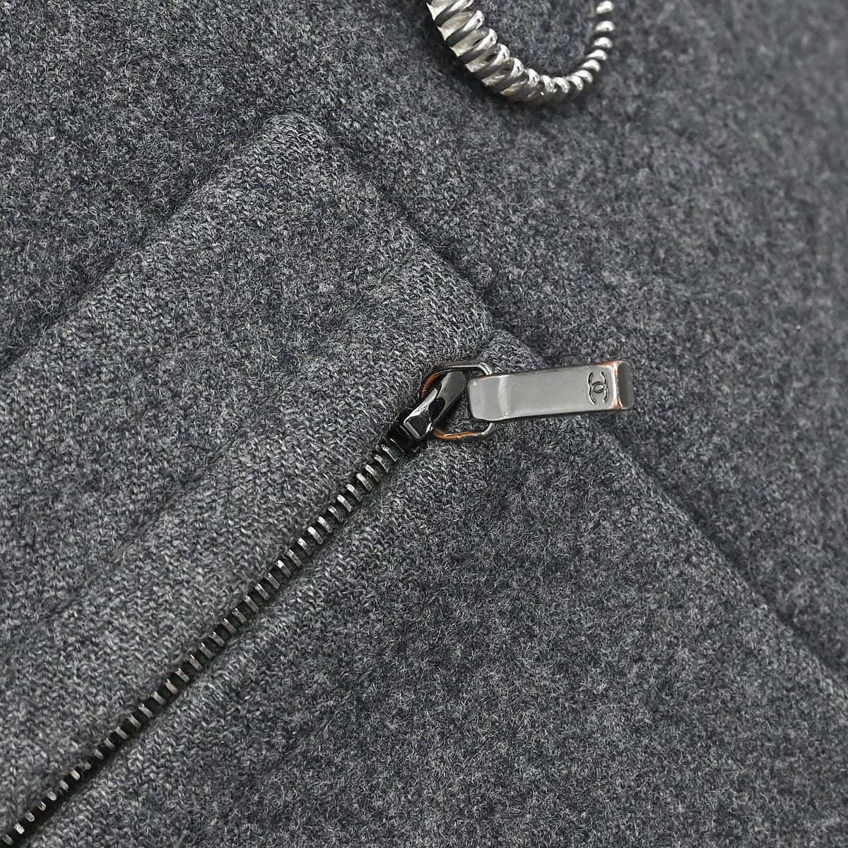 Chanel 2017 Double Breasted Jacket Gray #38