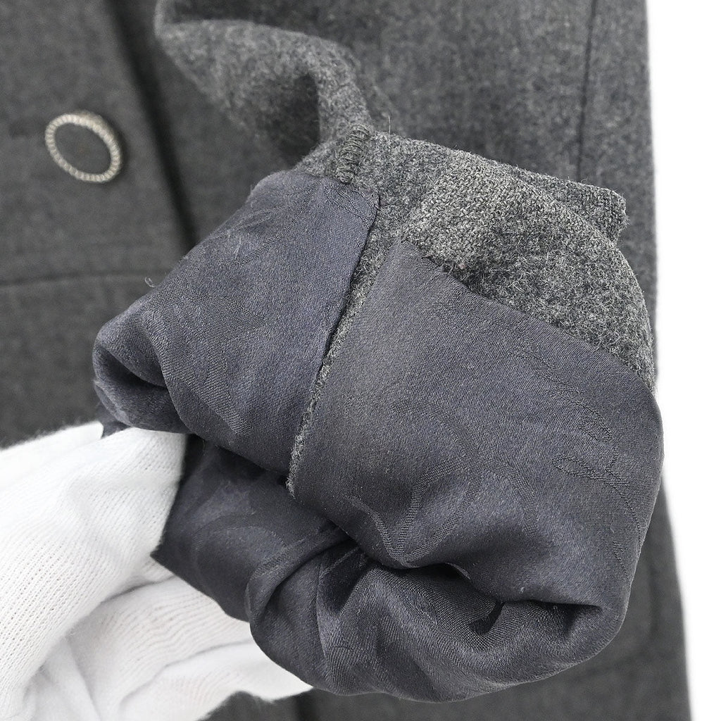 Chanel 2017 Double Breasted Jacket Gray #38