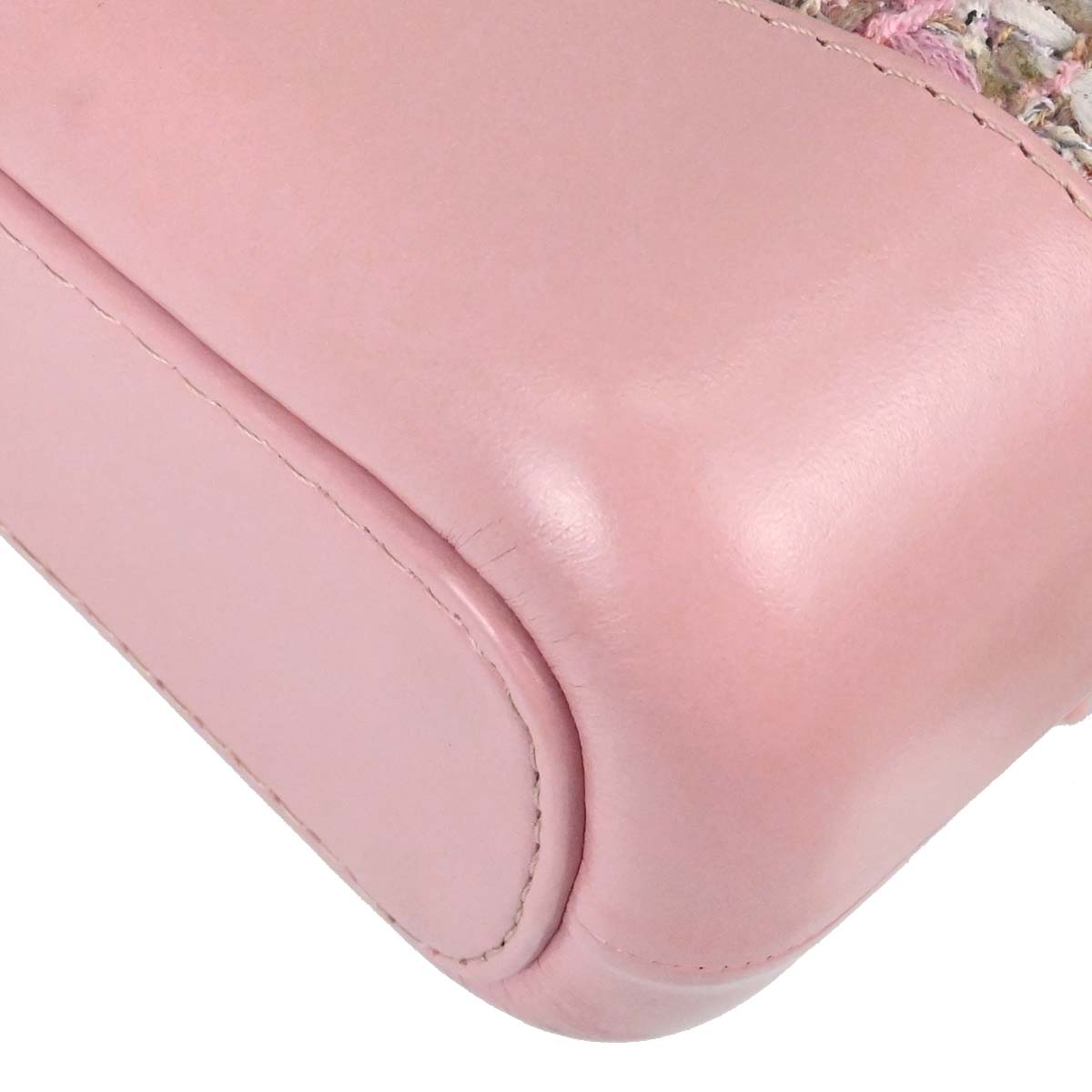 Chanel 2019 Pink Tweed Calfskin Small Gabrielle Shoulder Bag