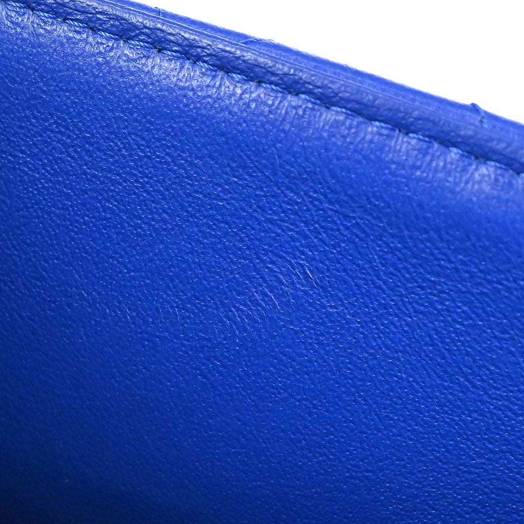 Chanel 2018-2019 Blue Lambskin Mini Classic Square Flap Shoulder Bag 17