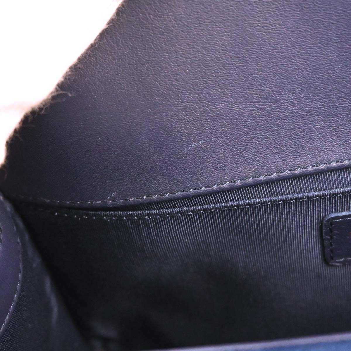 Boy Chanel Blue Velvet Medium Double Chain Shoulder Bag