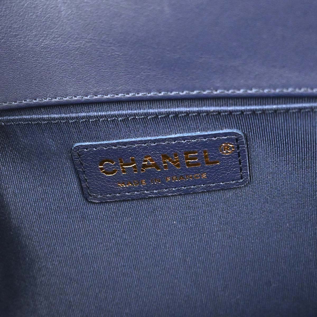 Boy Chanel Blue Velvet Medium Double Chain Shoulder Bag