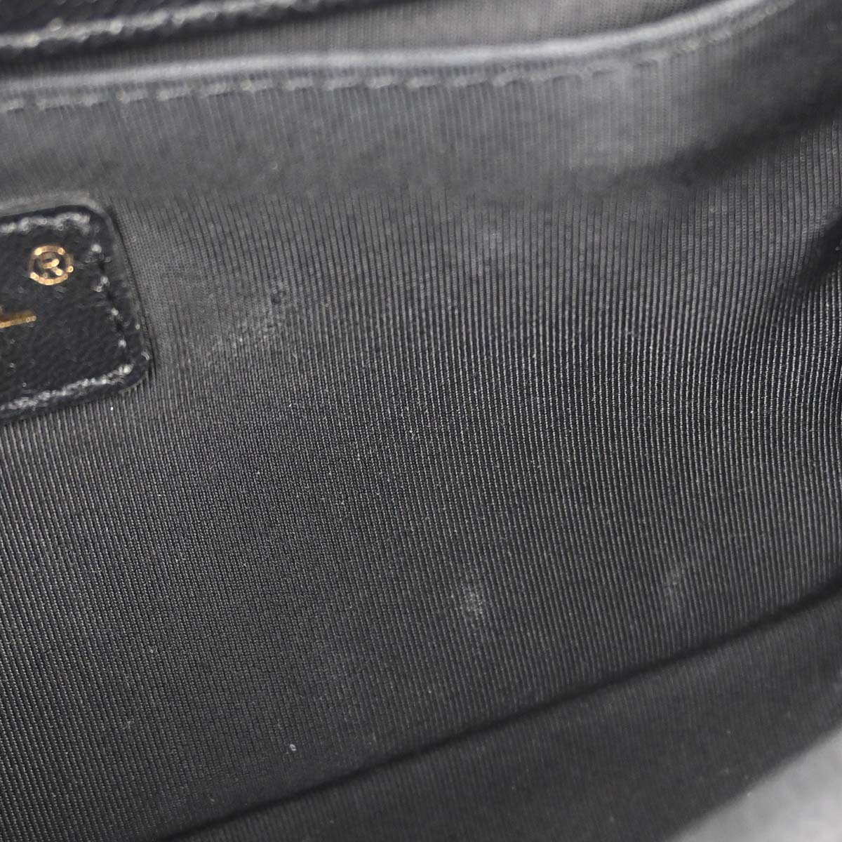Boy Chanel Black Caviar Skin Medium Chain Shoulder Bag