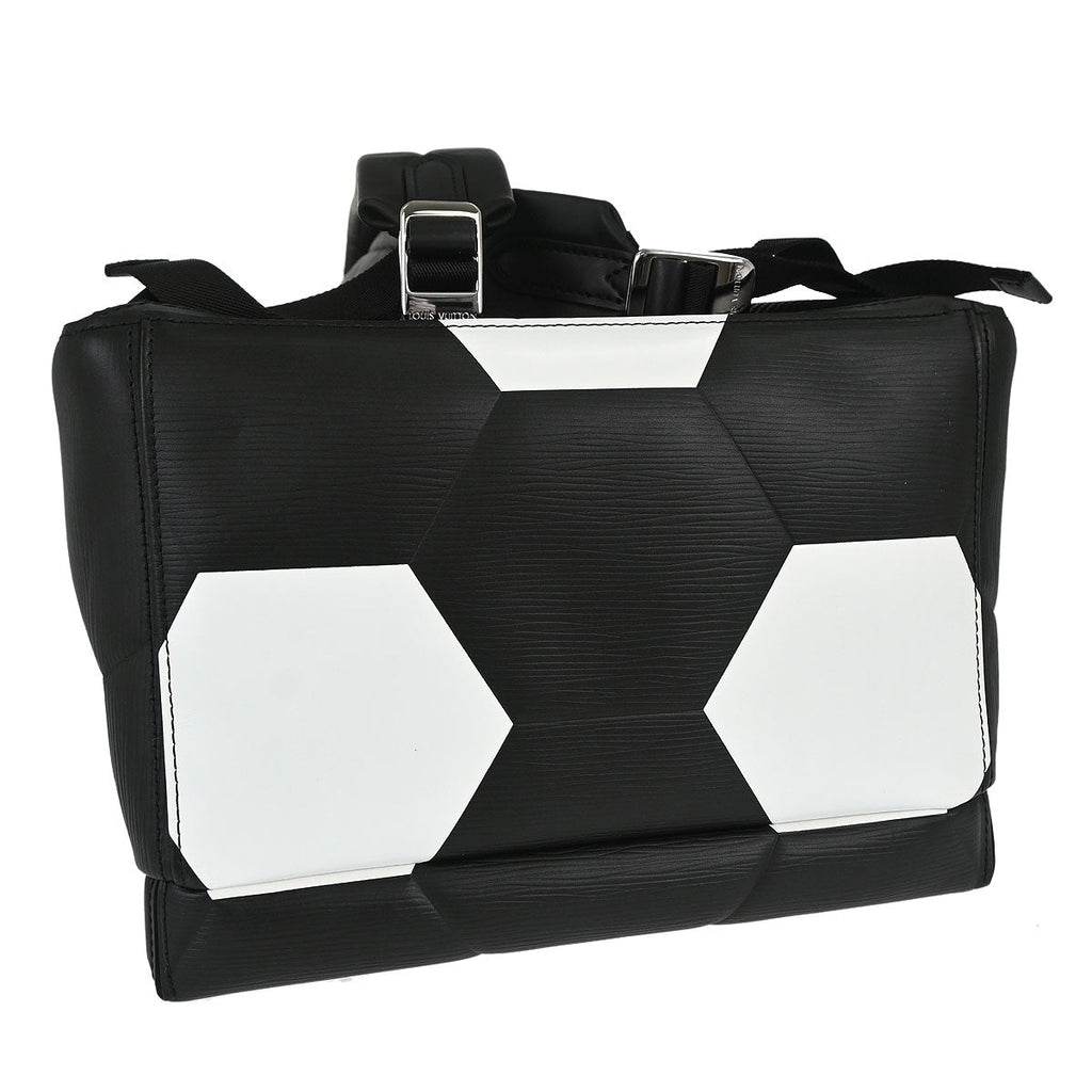 Louis Vuitton Black White Epi Apollo Backpack M52186