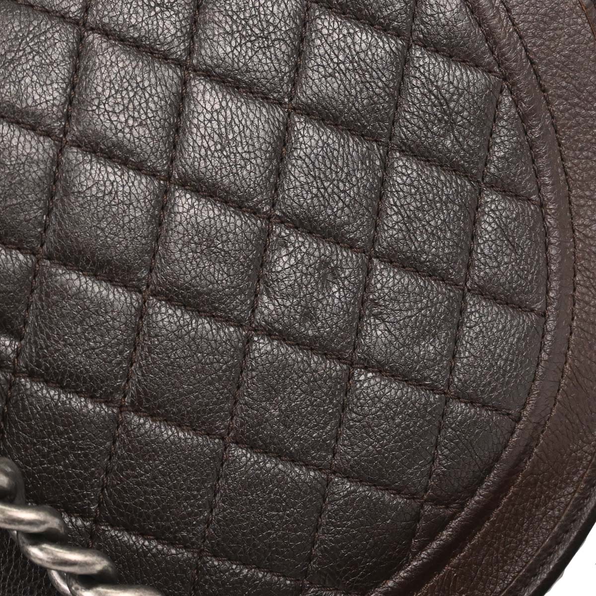 Chanel Brown Calfskin Pony Hair Paris-Dallas Saddle Shoulder Bag