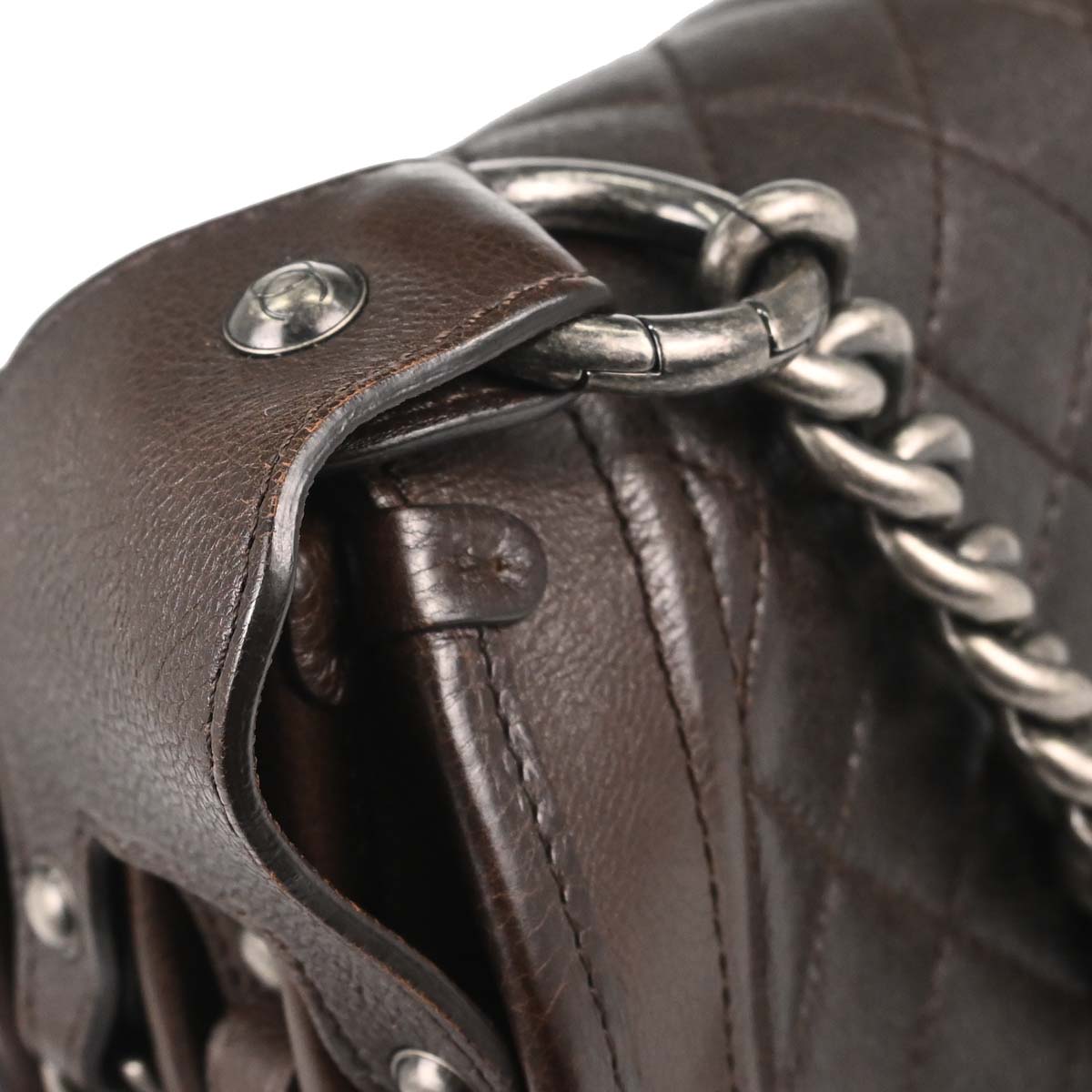 Chanel Brown Calfskin Pony Hair Paris-Dallas Saddle Shoulder Bag