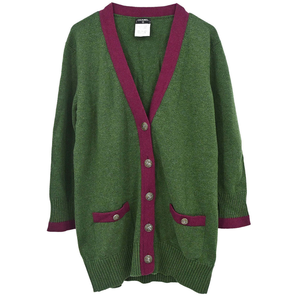 Chanel 2013-2014 Cardigan Green #42