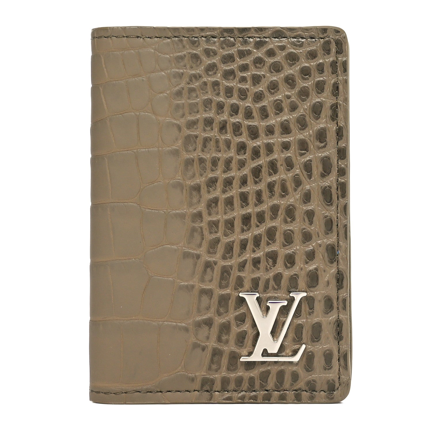 Louis Vuitton Crocodile Pocket Organizer Sage Green