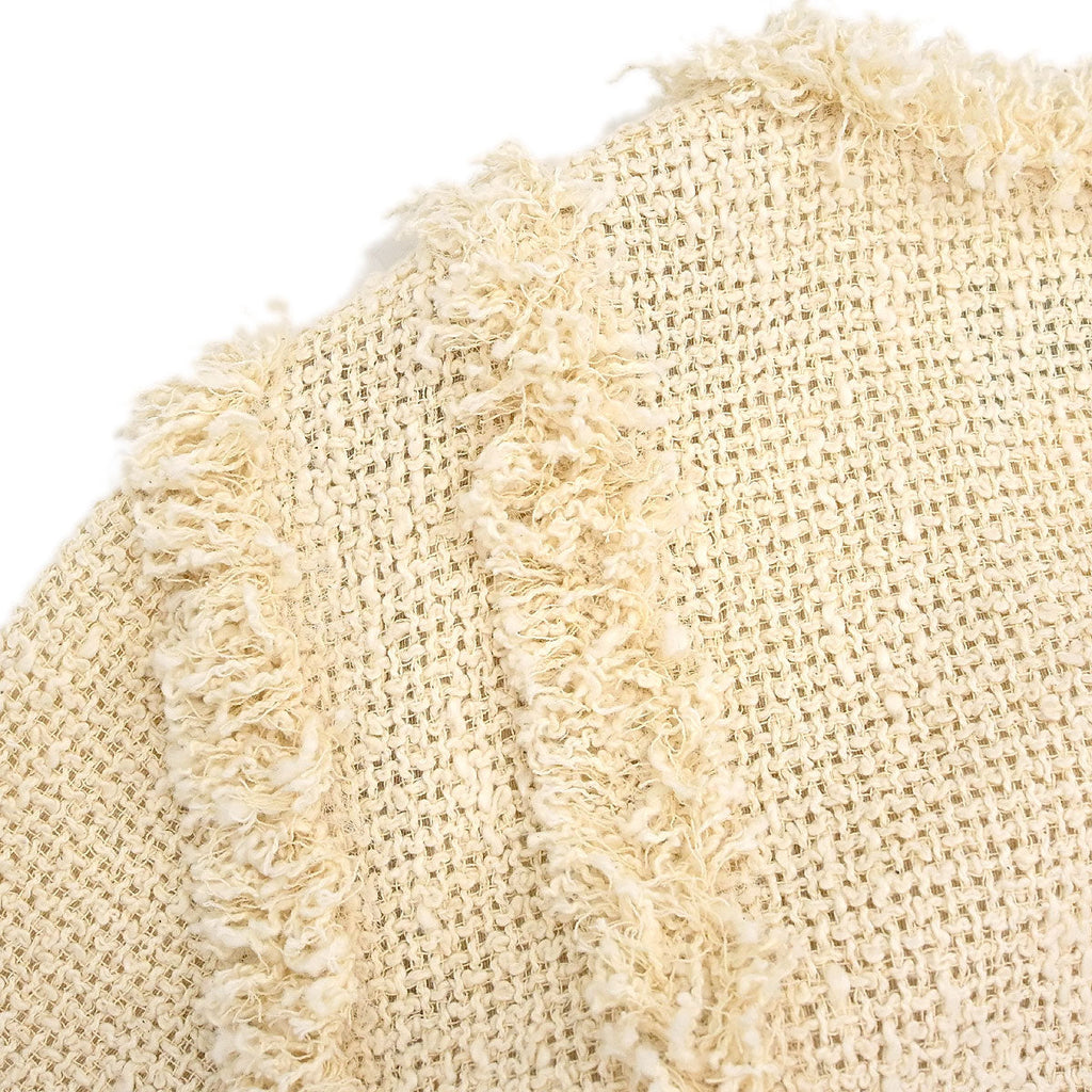 Chanel 2010 Short Sleeve Tweed Dress Ivory #42