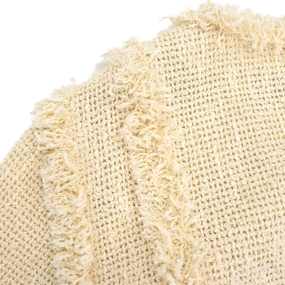 Chanel 2010 Short Sleeve Tweed Dress Ivory #42