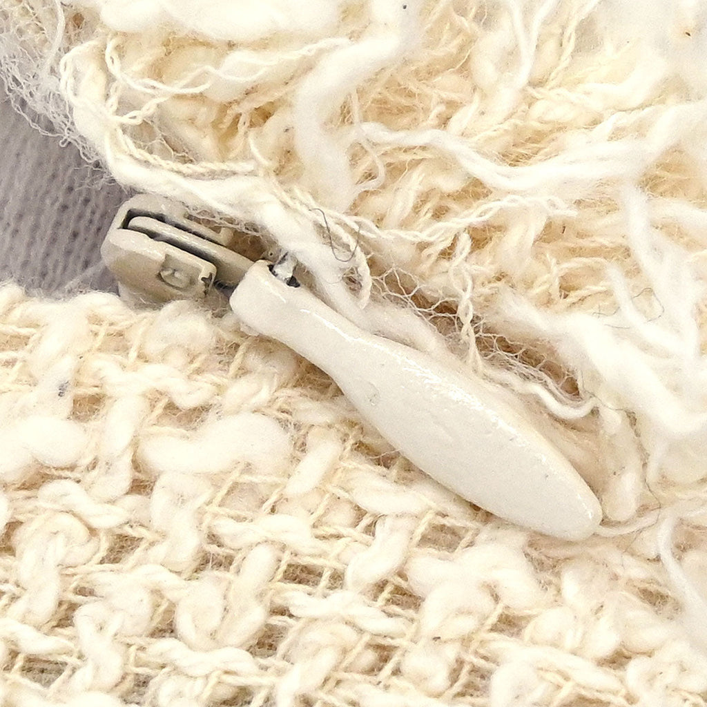 Chanel 2010 Short Sleeve Tweed Dress Ivory #42