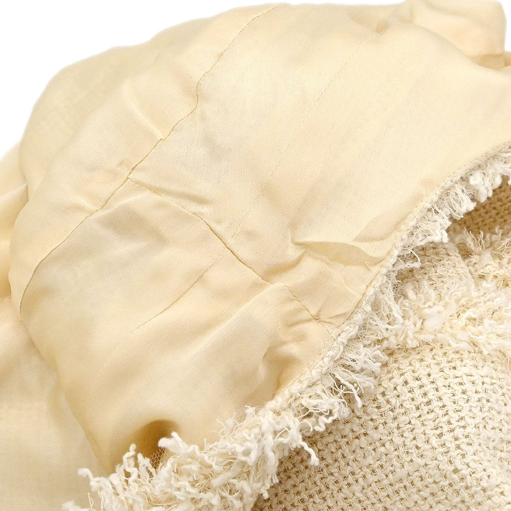 Chanel 2010 Short Sleeve Tweed Dress Ivory #42