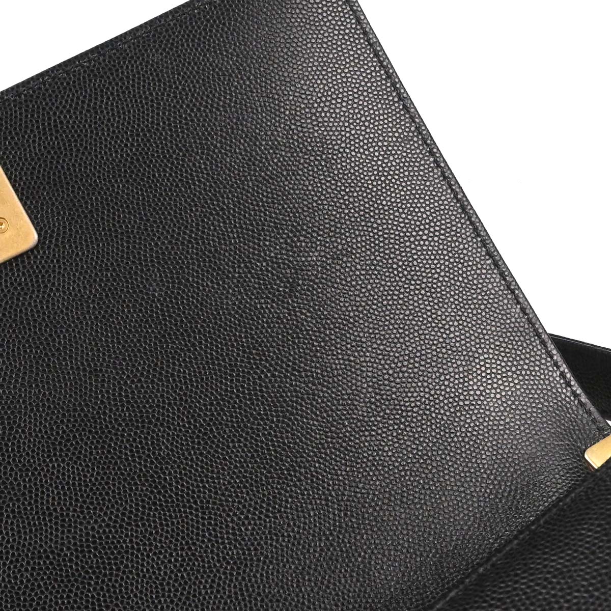 Boy Chanel 2018-2019 Black Caviar Skin Medium Chain Shoulder Bag