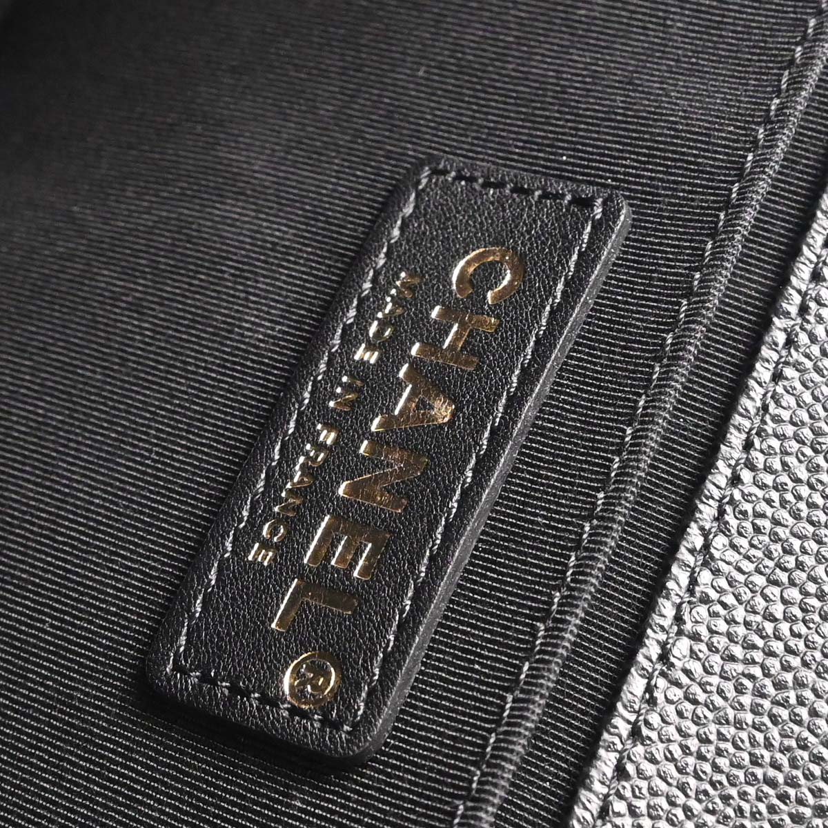 Boy Chanel 2018-2019 Black Caviar Skin Medium Chain Shoulder Bag
