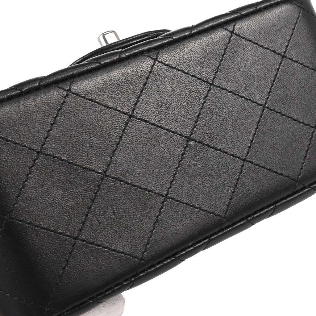 Chanel 2018-2019 Black Lambskin Mini Classic Square Flap Shoulder Bag 17