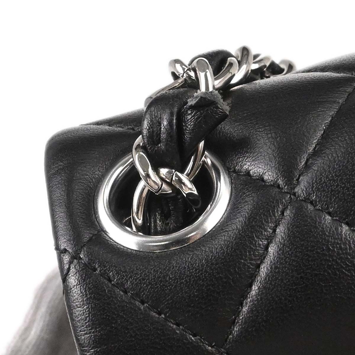 Chanel 2018-2019 Black Lambskin Mini Classic Square Flap Shoulder Bag 17