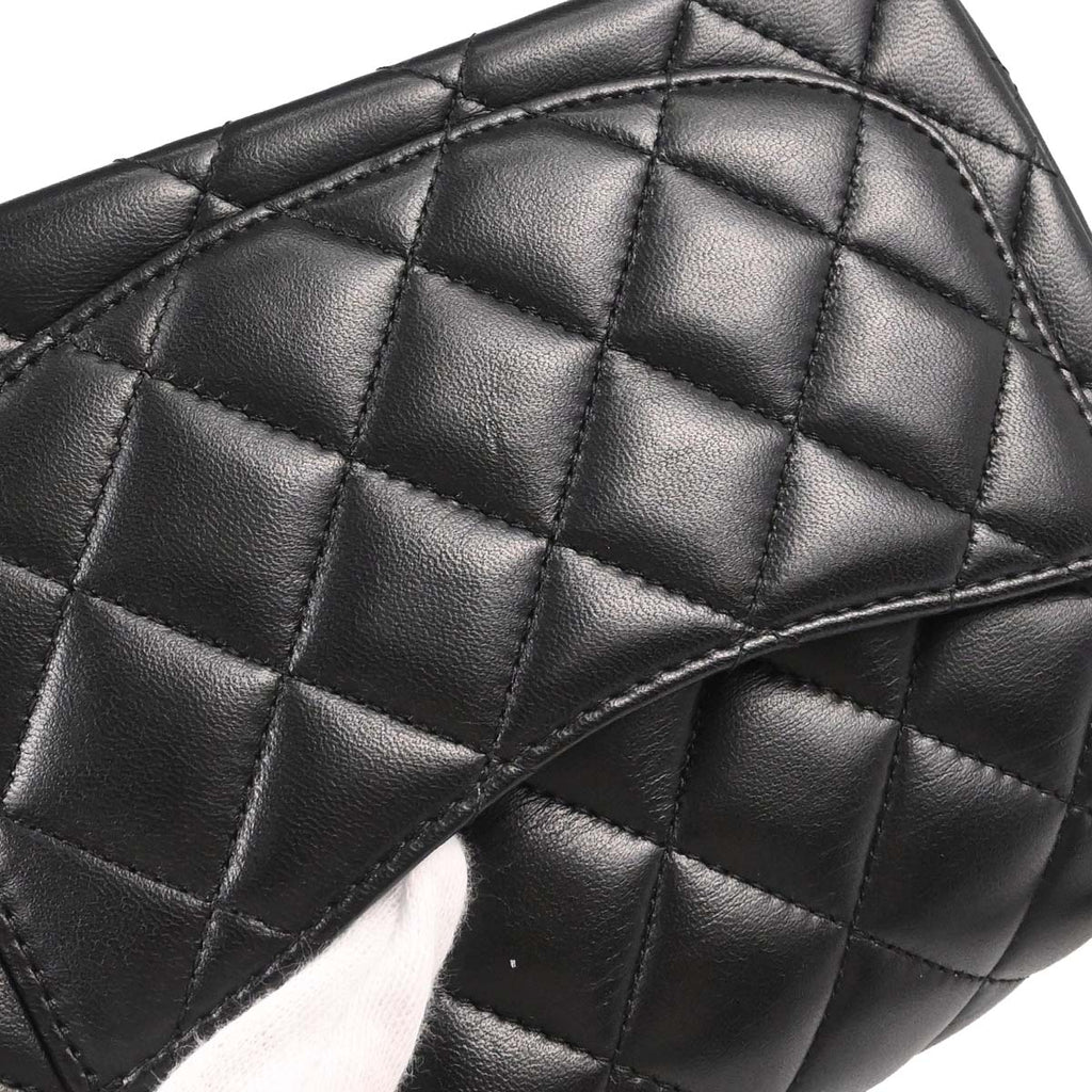 Chanel 2018-2019 Black Lambskin Mini Classic Square Flap Shoulder Bag 17