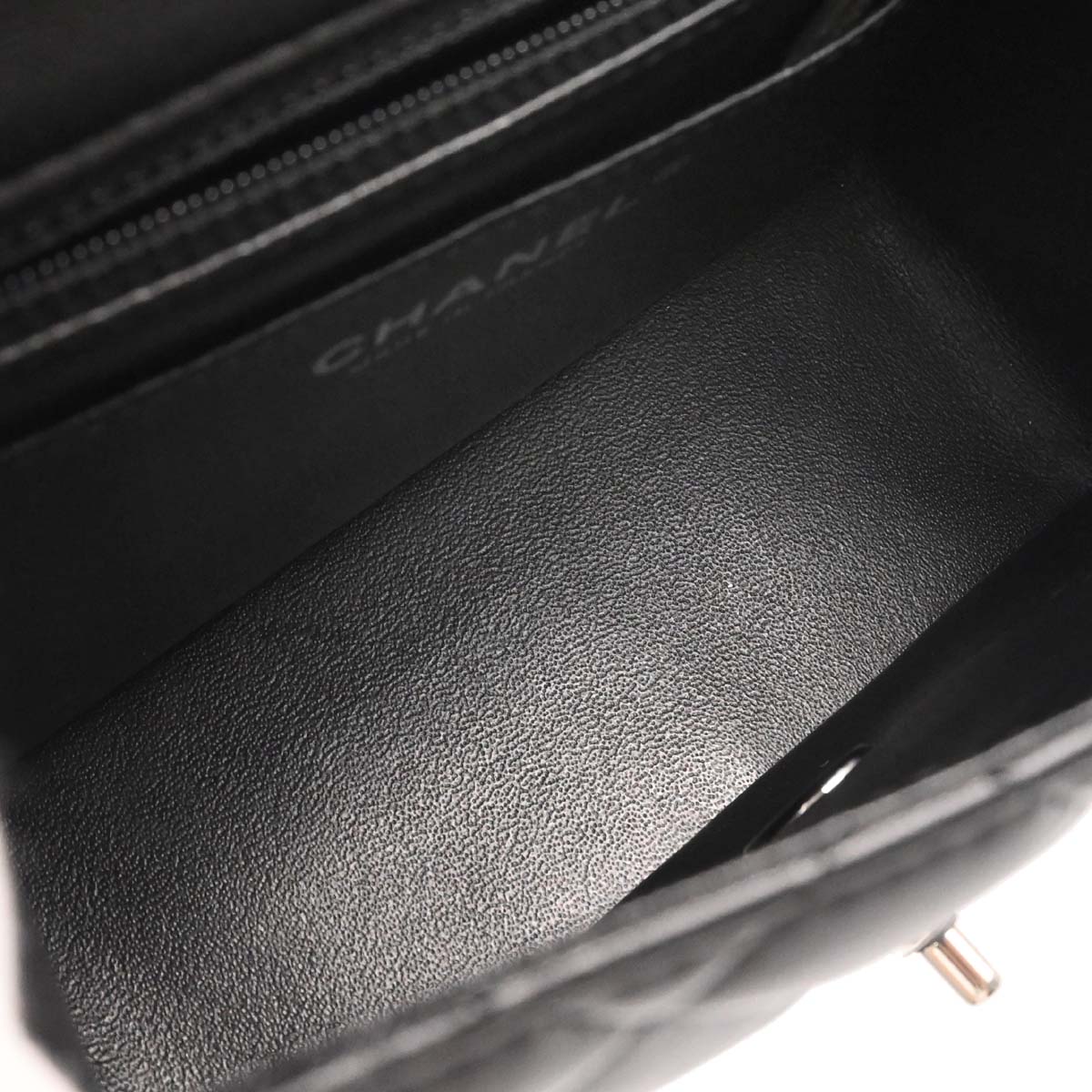 Chanel 2018-2019 Black Lambskin Mini Classic Square Flap Shoulder Bag 17
