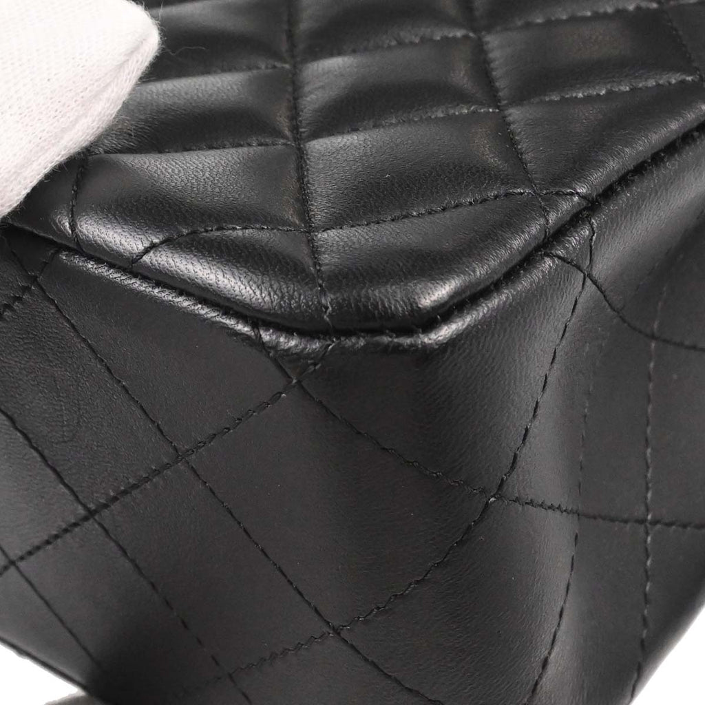 Chanel 2018-2019 Black Lambskin Mini Classic Square Flap Shoulder Bag 17