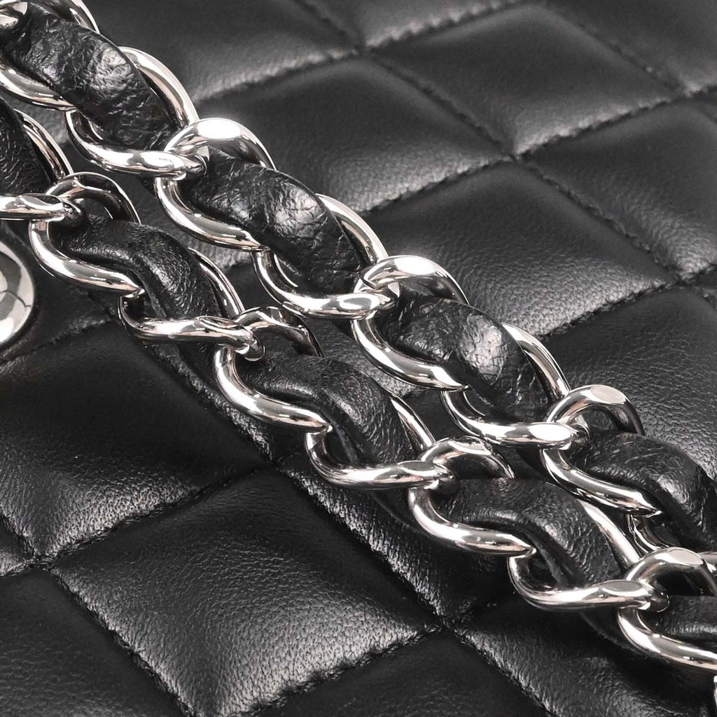 Chanel 2018-2019 Black Lambskin Mini Classic Square Flap Shoulder Bag 17