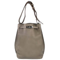 Hermes Etoupe Gray Taurillon Clemence So Kelly 26 Shoulder Bag