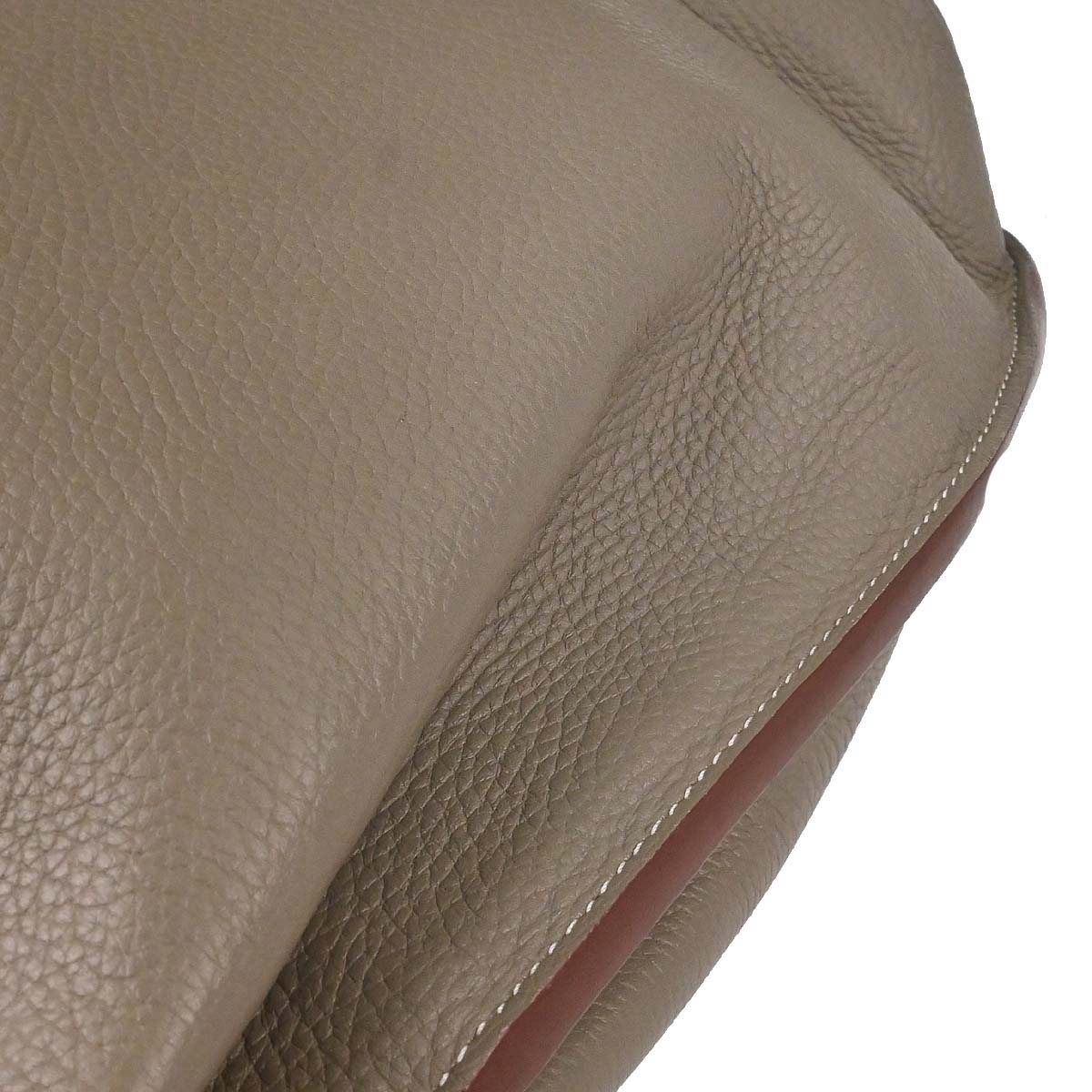Hermes Etoupe Gray Taurillon Clemence So Kelly 26 Shoulder Bag