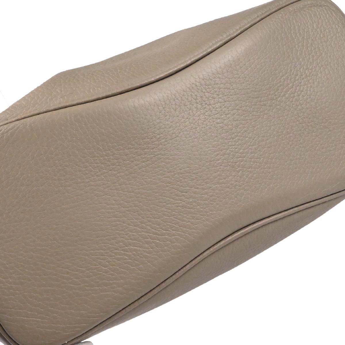 Hermes Etoupe Gray Taurillon Clemence So Kelly 26 Shoulder Bag
