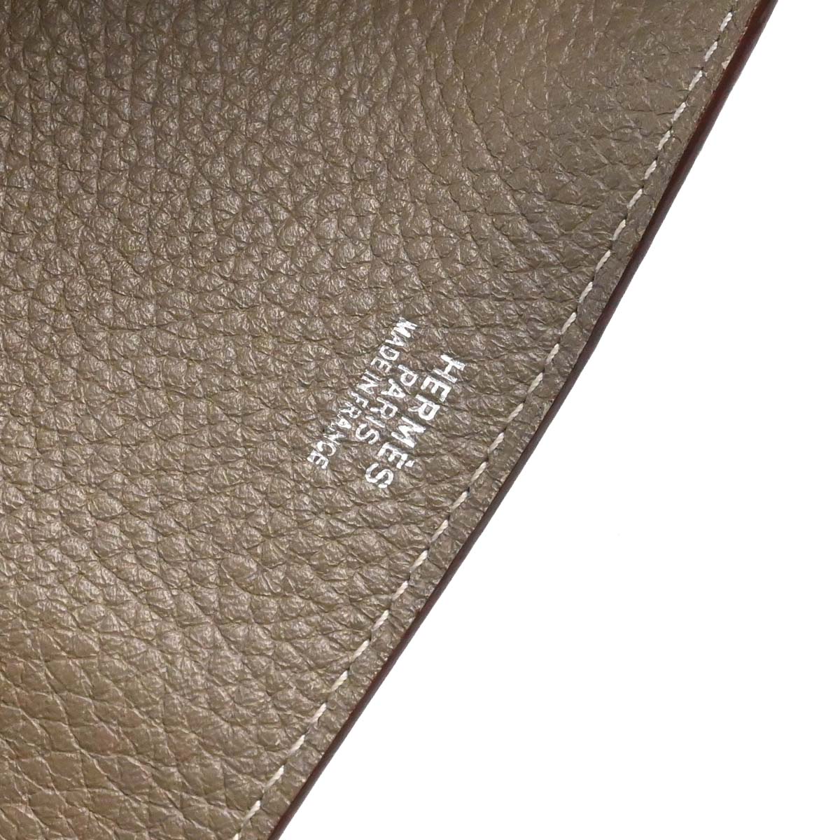 Hermes Etoupe Gray Taurillon Clemence So Kelly 26 Shoulder Bag