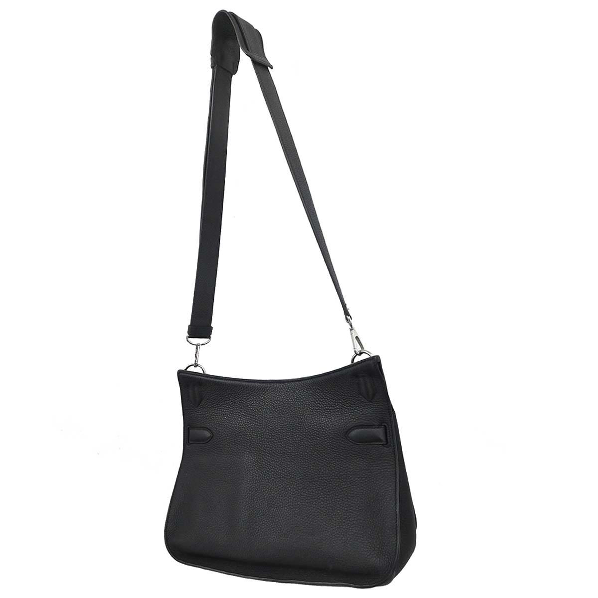 Hermes Black Taurillon Clemence Jypsiere 34 Shoulder Bag