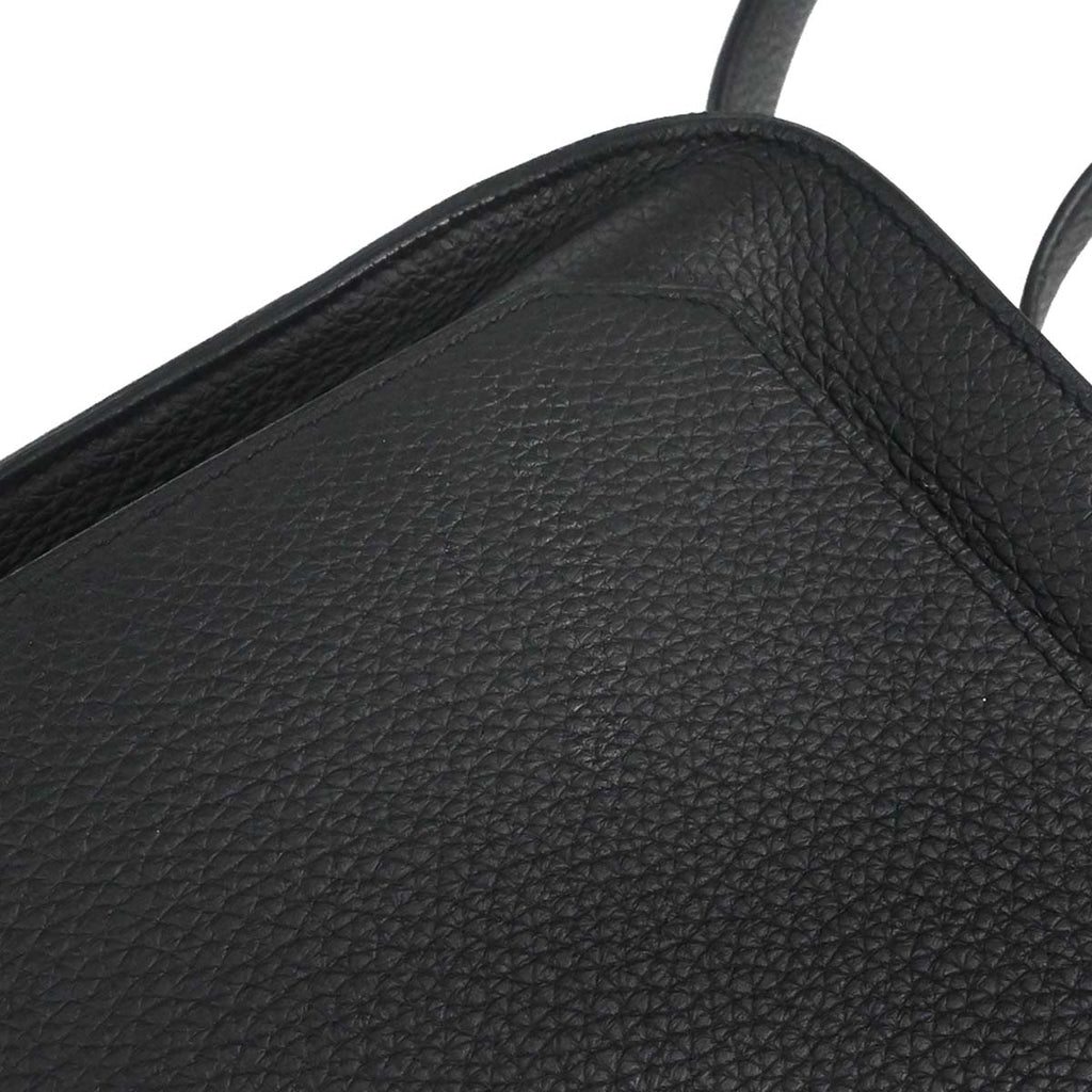 Hermes Black Taurillon Clemence Jypsiere 34 Shoulder Bag