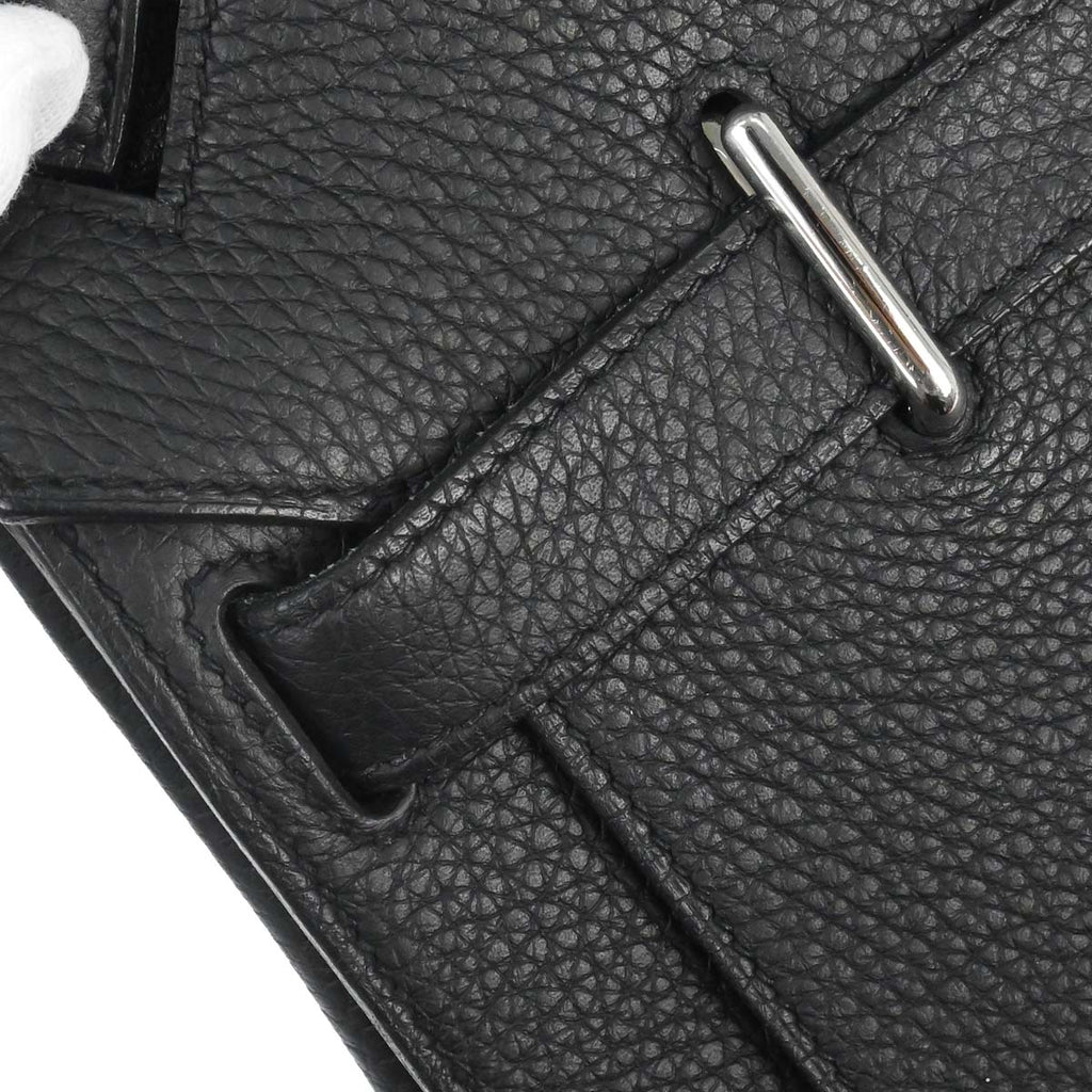 Hermes Black Taurillon Clemence Jypsiere 34 Shoulder Bag
