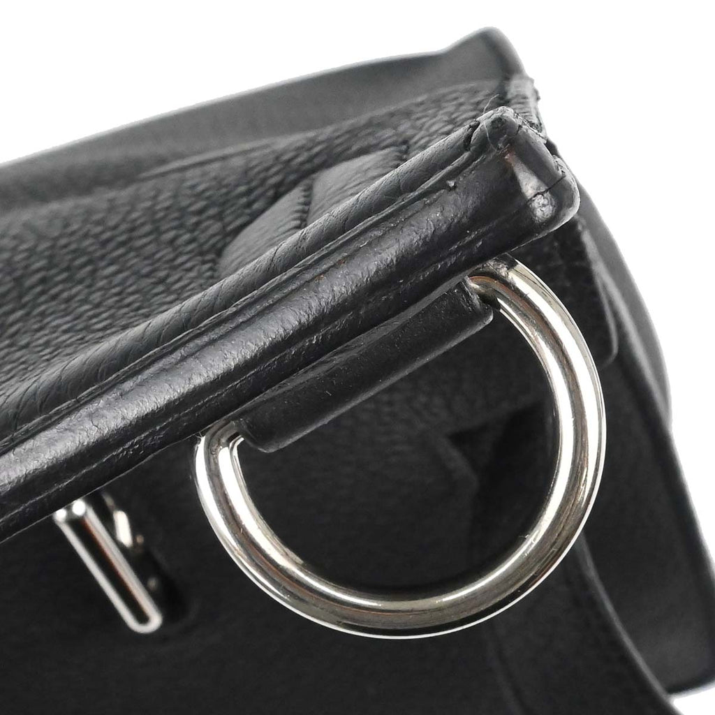 Hermes Black Taurillon Clemence Jypsiere 34 Shoulder Bag