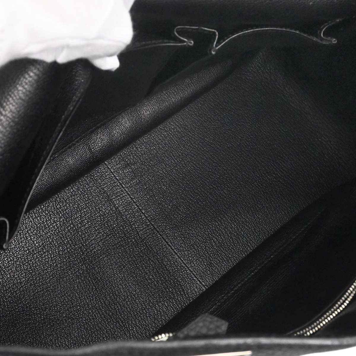 Hermes Black Taurillon Clemence Jypsiere 34 Shoulder Bag