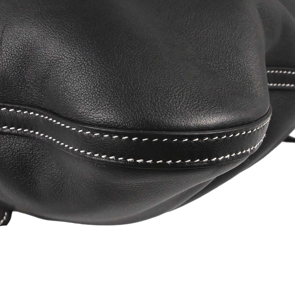 Hermes Black Veau Cheri Bridado Backpack