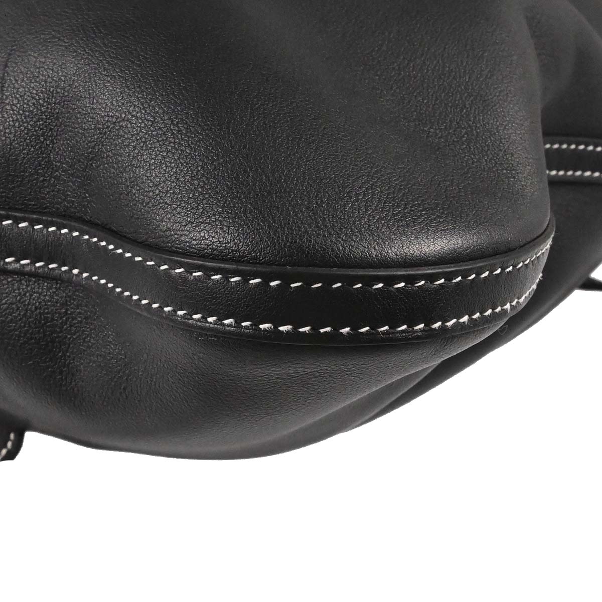 Hermes Black Veau Cheri Bridado Backpack