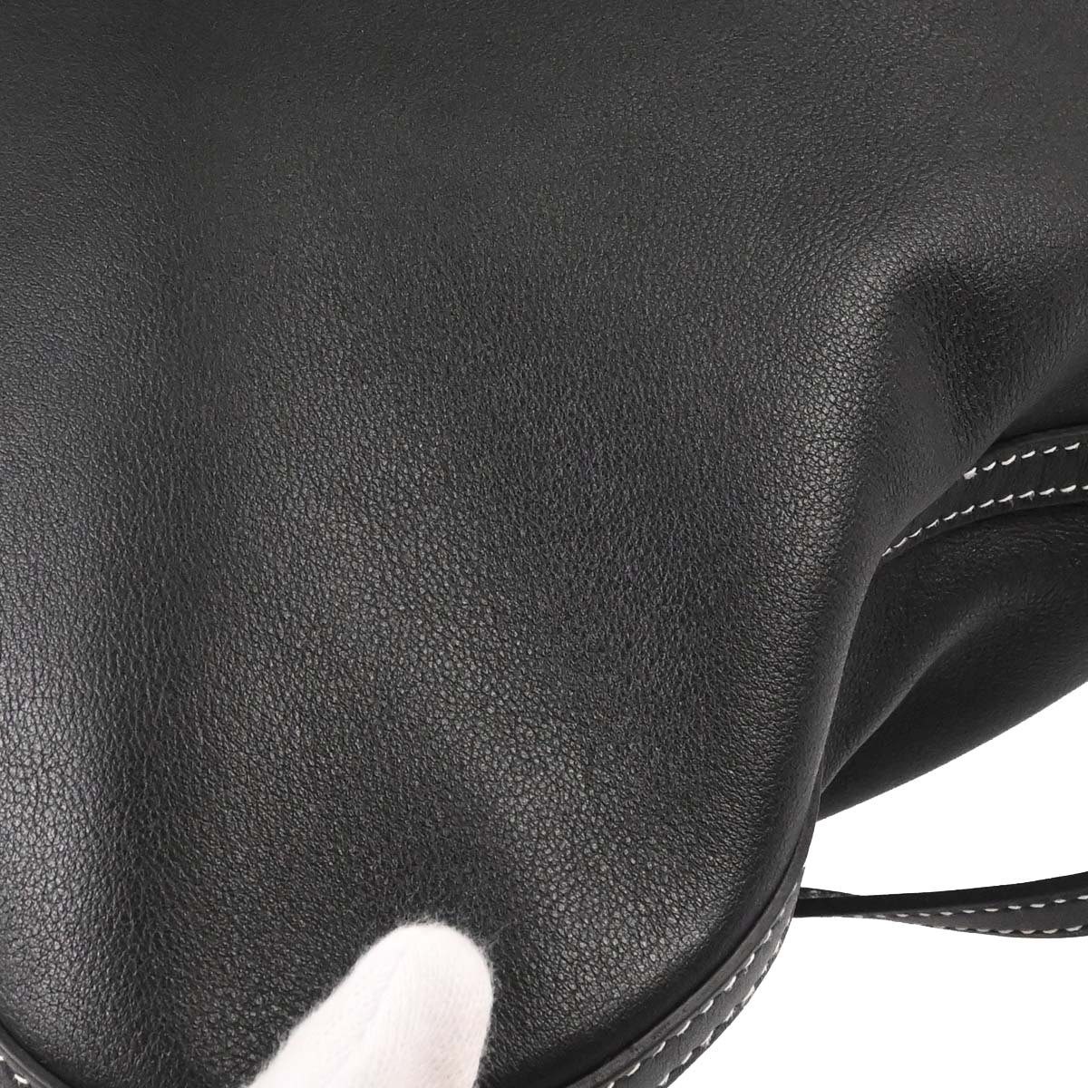 Hermes Black Veau Cheri Bridado Backpack
