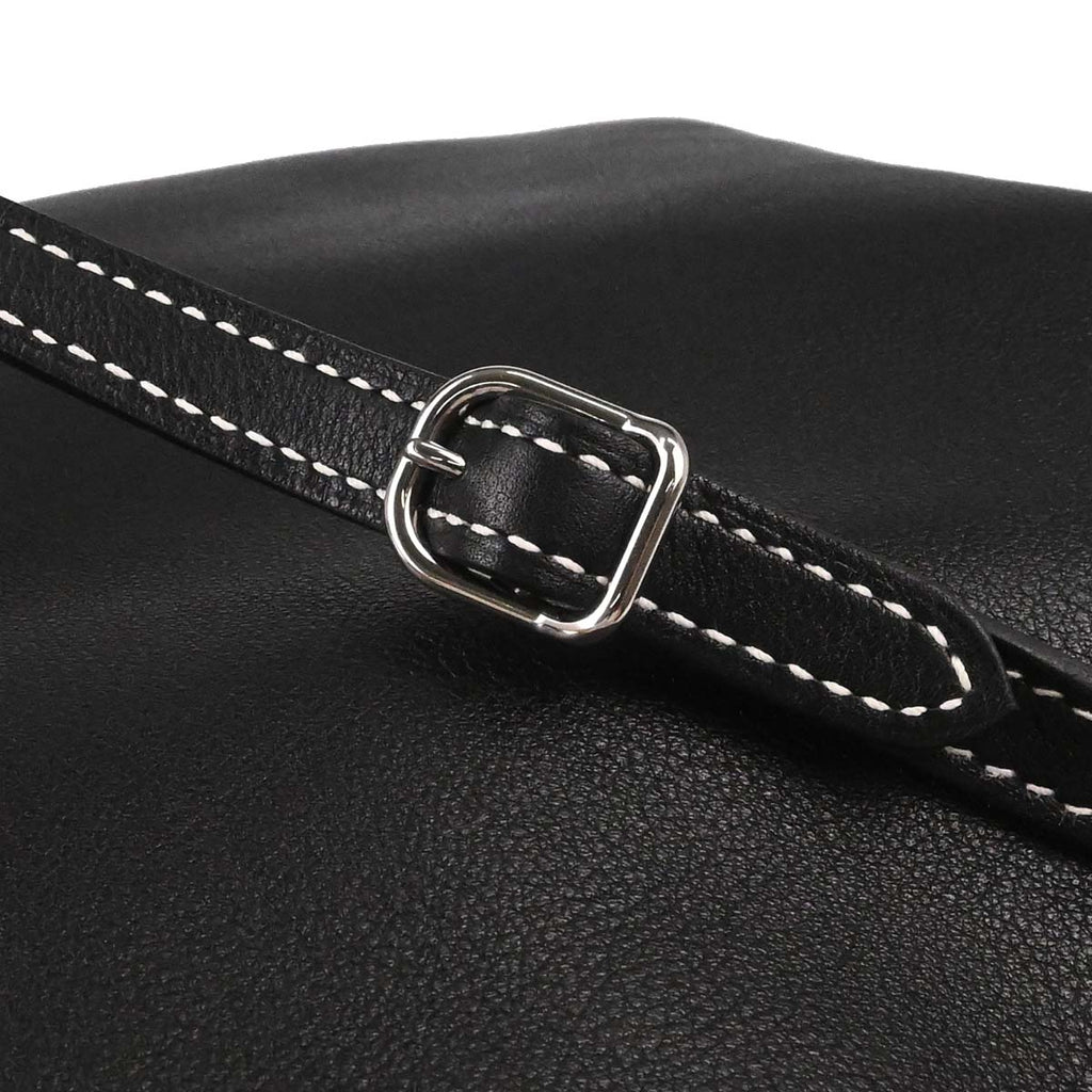 Hermes Black Veau Cheri Bridado Backpack