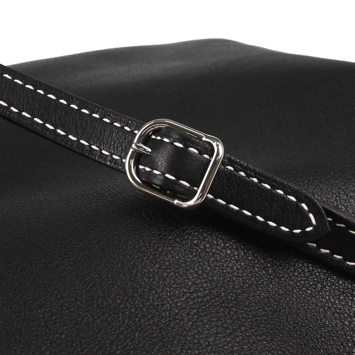 Hermes Black Veau Cheri Bridado Backpack