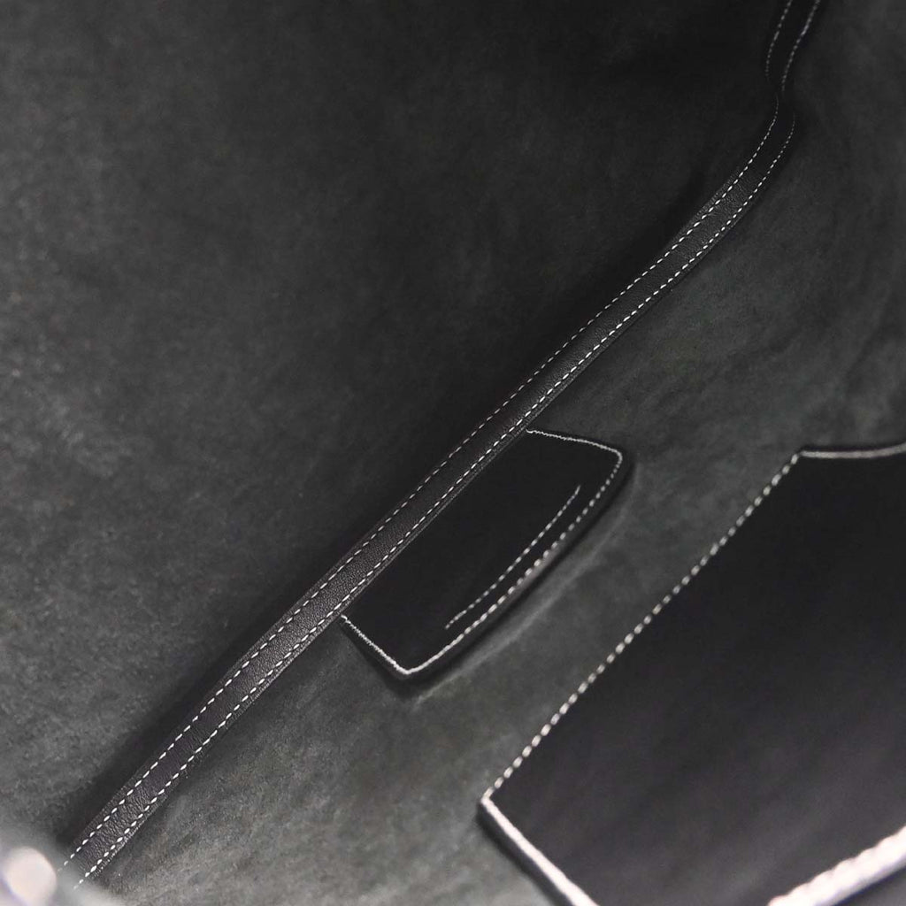 Hermes Black Veau Cheri Bridado Backpack