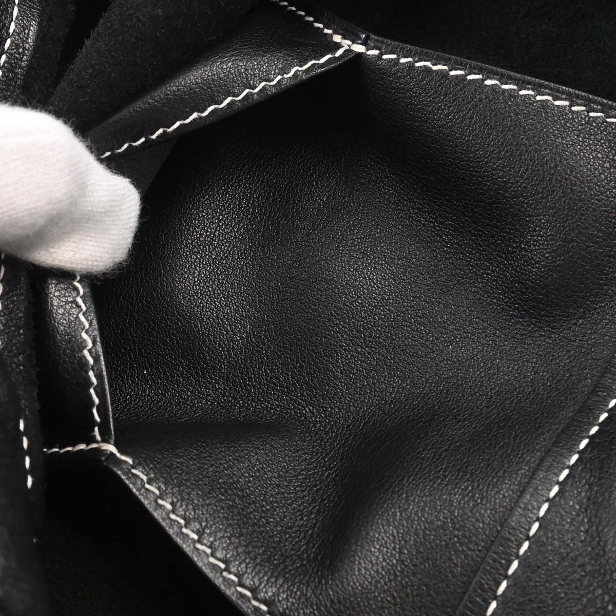 Hermes Black Veau Cheri Bridado Backpack