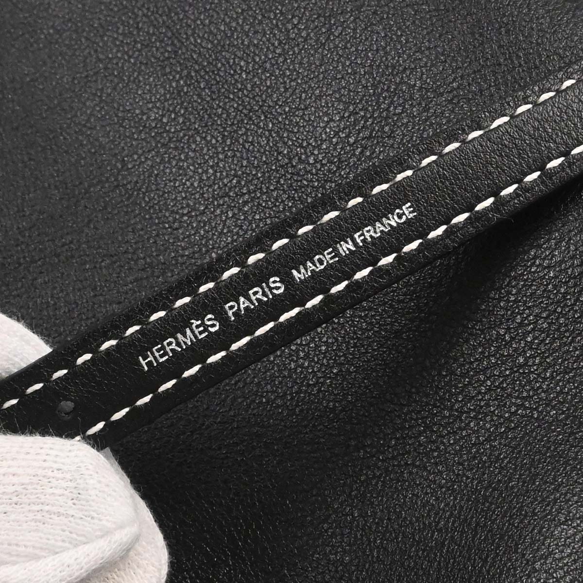 Hermes Black Veau Cheri Bridado Backpack