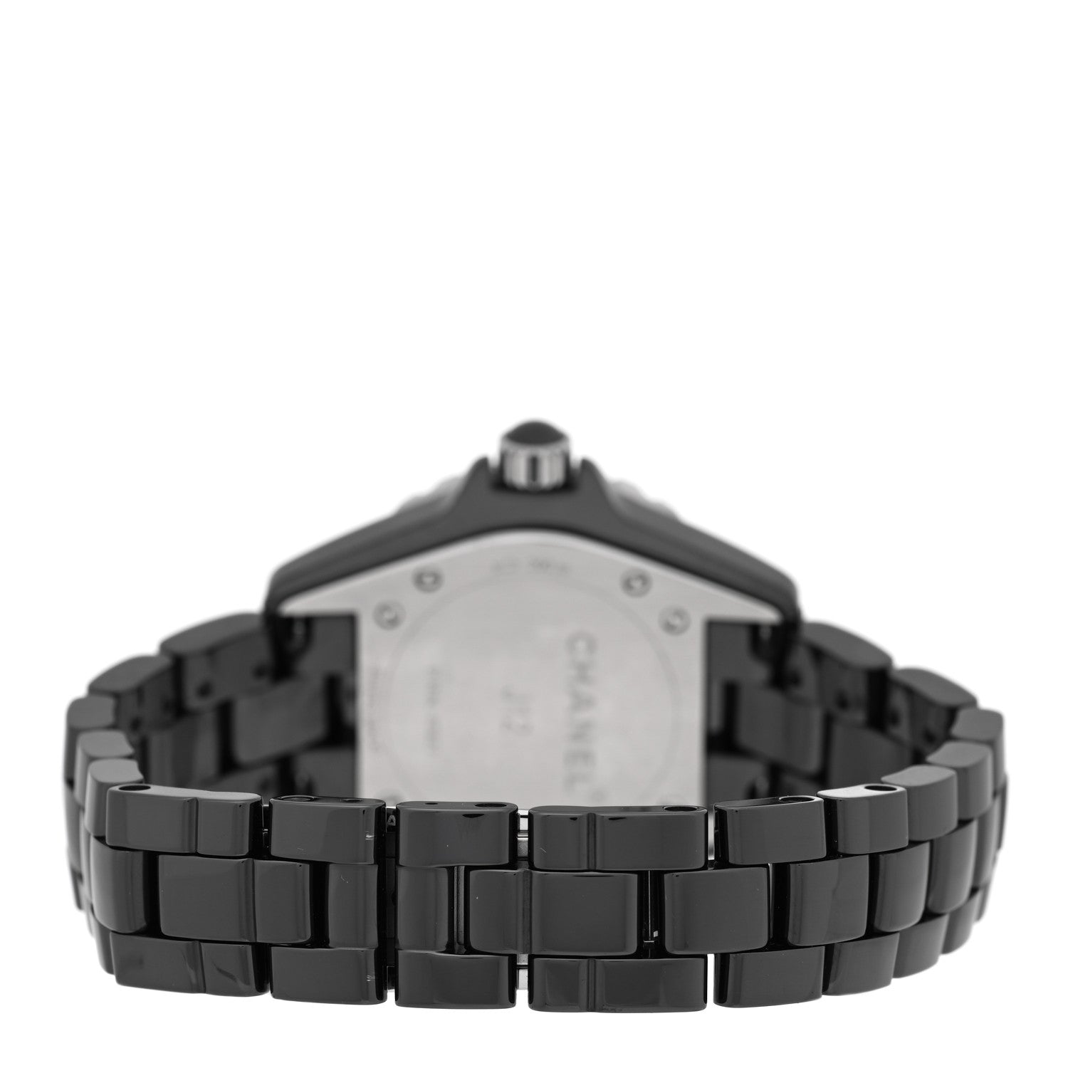 Chanel Stainless Steel Ceramic 33mm J12 Quartz Watch Black