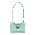 Louis Vuitton Iridescent Grained Calfskin Summer Splash Twist MM Blue